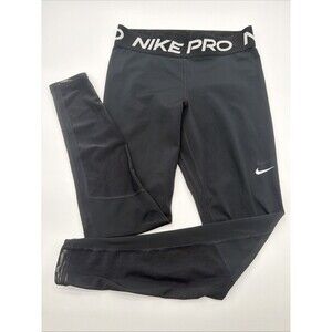 Nike Pro Black and White Mens Dri Fit Leggings Size Medium Sportswear Activewear